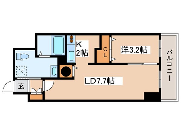 レジディア大通西の物件間取画像